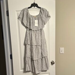 Ninexis Black and White Polka Dot Dress